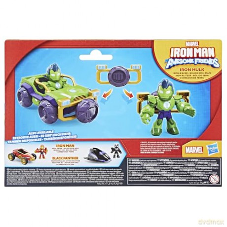 Hasbro Marvel Iron Man And His Awesome Friends Iron Hulk Iron Racer Vehicle G1472