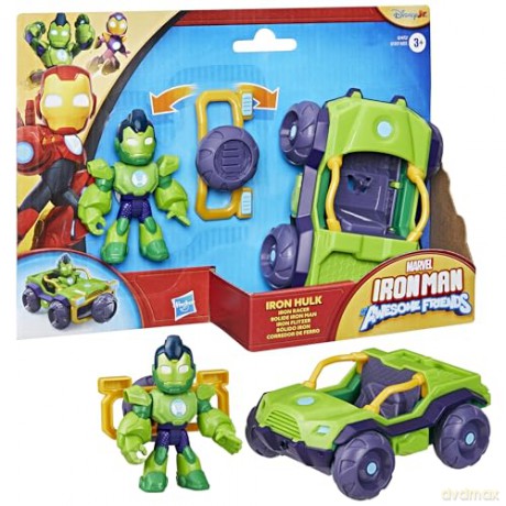 Hasbro Marvel Iron Man And His Awesome Friends Iron Hulk Iron Racer Vehicle G1472