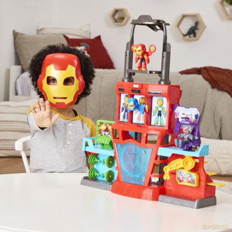 Hasbro Marvel Iron Man And His Awesome Friends Iron Quarters Playset Playset G1259