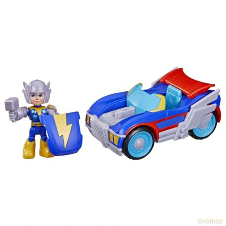Hasbro Marvel Iron Man And His Awesome Friends Thor Thunder Roadracer Vehicle G2692