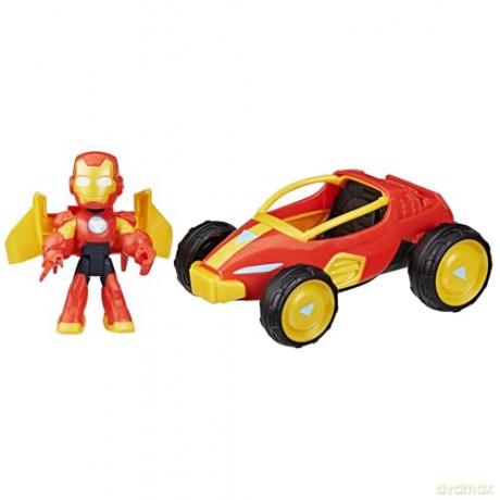 Hasbro Marvel Iron Man And His Awesome Iron Man Iron Racer Vehicle G1471