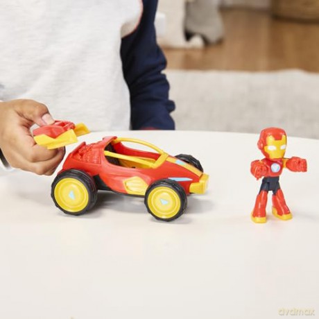 Hasbro Marvel Iron Man And His Awesome Iron Man Iron Racer Vehicle G1471