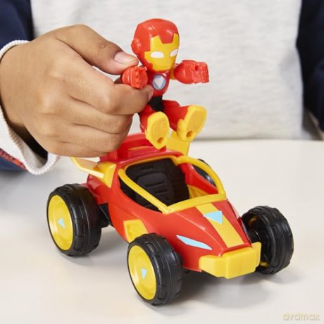 Hasbro Marvel Iron Man And His Awesome Iron Man Iron Racer Vehicle G1471