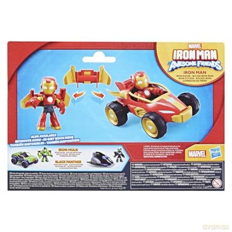 Hasbro Marvel Iron Man And His Awesome Iron Man Iron Racer Vehicle G1471