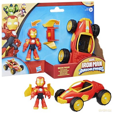 Hasbro Marvel Iron Man And His Awesome Iron Man Iron Racer Vehicle G1471