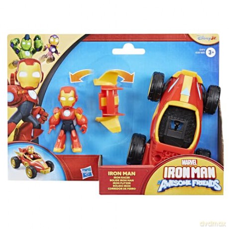 Hasbro Marvel Iron Man And His Awesome Iron Man Iron Racer Vehicle G1471