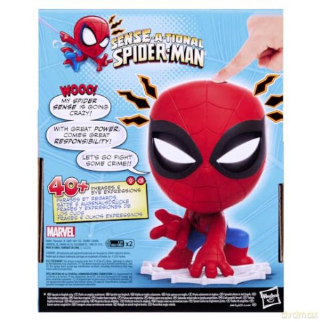 Hasbro Marvel SpiderMan SenseATional SpiderMan Figure Speaks in English Only G0732