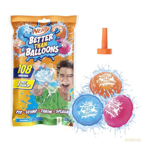 Balony wodne Nerf Super Soaker Better Than Balloons – zestaw 108 szt.