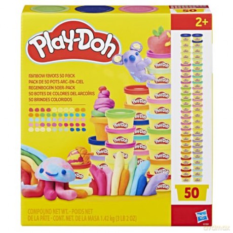 Hasbro PlayDoh Doh More Super Rainbow Favors 50 Pack G1761
