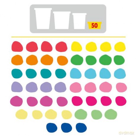 Hasbro PlayDoh Doh More Super Rainbow Favors 50 Pack G1761