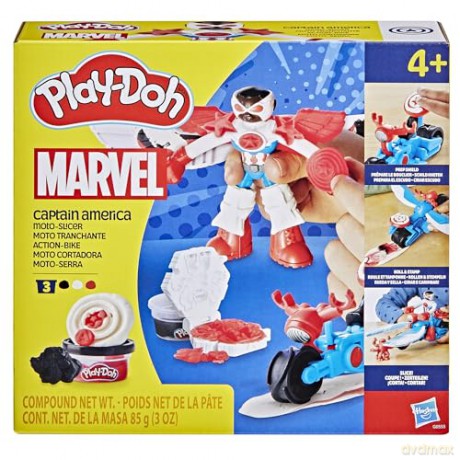 Hasbro PlayDoh Marvel Captain America MotoSlicer G0555