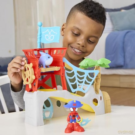 Hasbro Spidey And His Amazing Friends Water Webs Spidey Island Playset G0665