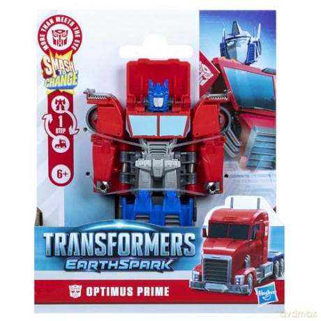Hasbro Transformers Earthspark 1 Step Smash Changers Optimus Prime Action Figure G0994