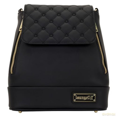 Loungefly Black Pin Trader Convertible Mini Backpack Crossbody Bag LFBK0218