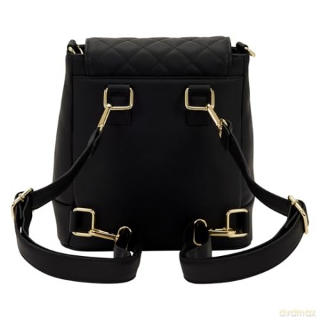 Loungefly Black Pin Trader Convertible Mini Backpack Crossbody Bag LFBK0218