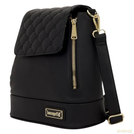 Loungefly Black Pin Trader Convertible Mini Backpack Crossbody Bag LFBK0218