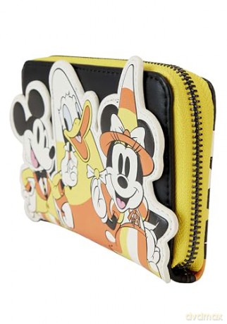 Loungefly Disney Mickey And Friends Candy Corn Zip Around Wallet WDWA2650