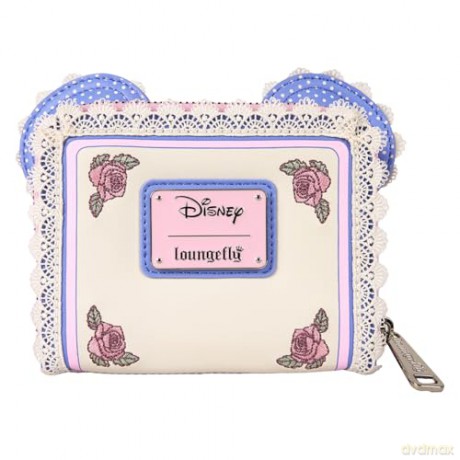 Loungefly Disney Minnie Floral And Lace Ears Zip Around Wallet WDWA3269