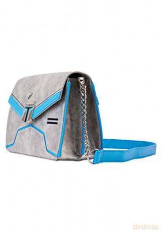 Loungefly Disney Star Wars Attack off the Clones Jango Fett Chain Strap Crossbody Bag STTB0234