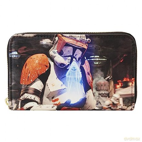 Loungefly Disney Star Wars Episode Three Revenge Of The Sith Scene Zip Around Wallet STWA0241