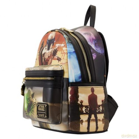 Loungefly Disney Star Wars Episode Two Attack of the Clones Scene Mini Backpack STBK0385