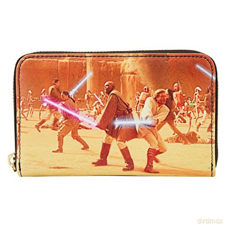 Loungefly Disney Star Wars Episode Two Attack of the Clones Scene Zip Around Wallet STWA0238