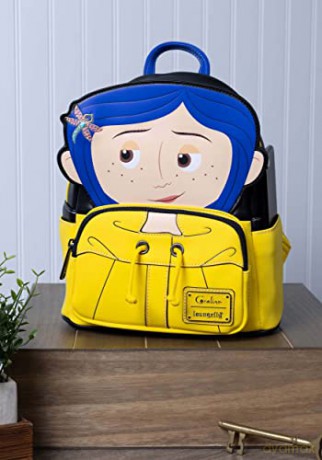 Loungefly Laika Coraline Rain Coat Cosplay Mini Backpack COBK0012