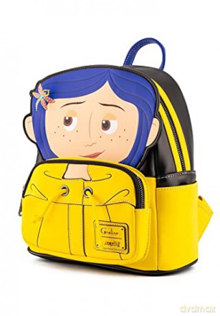 Loungefly Laika Coraline Rain Coat Cosplay Mini Backpack COBK0012