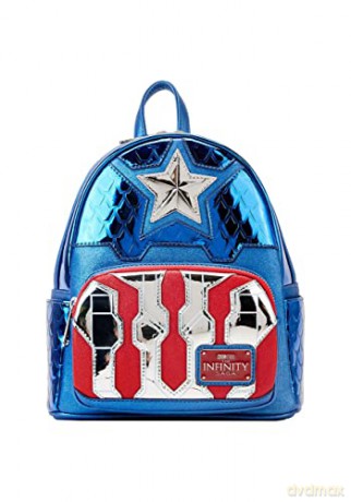 Loungefly Marvel Captain America Shine Cosplay Mini Backpack MVBK0276