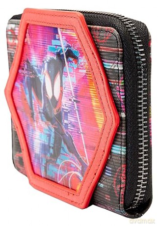 Loungefly Marvel SpiderMan Across The Spiderverse Lenticular Zip Around Wallet MVWA0187
