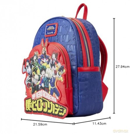 Loungefly My Hero Academia Group Debossed Logo Mini Backpack MHABK0023