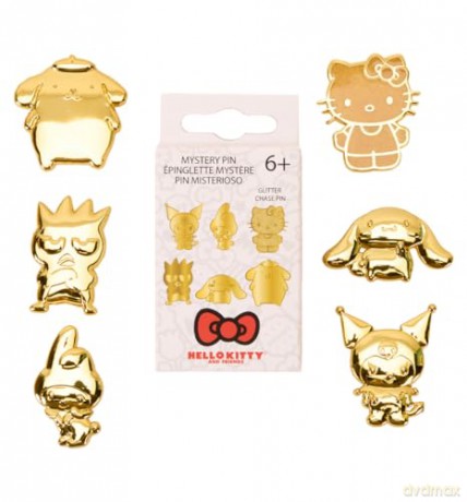 Loungefly Sanrio 50Th Anniversary Hello Kitty Gold Mystery Box Pin SANPN0268EA