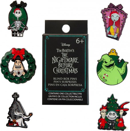Loungefly Walt Disney Nightmare Before Christmas Seasonal Blind Box Enamel Pins