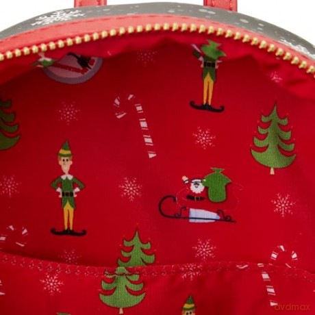 Loungefly Warner Bros Elf Clausometer Light Up Mini Backpack ELFBK0006