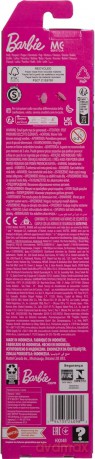 Mattel Barbie Beach Blond Hair Doll Wearing Pink Palm TreePrint Swimsuit HXX48