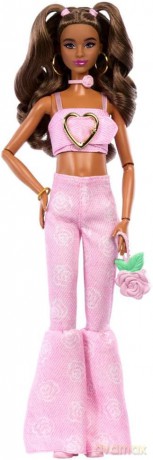 Mattel Barbie Deluxe Style Pink Flared Jeans JJN72