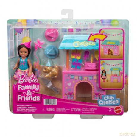 Mattel Barbie Family Friends Club Chelsea Birthday Surprise Set JJB41