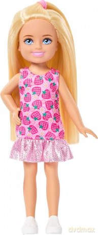 Mattel Barbie Family Friends Club Chelsea Strawberry Mini Doll JJB33