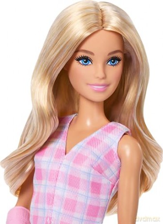 Mattel Barbie Fashionistas Pink Arm Cast and Plaid Top Skirt Blonde Doll JJN56