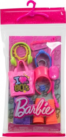 Mattel Barbie Pink Bag I Love 80s Accessories HWV74