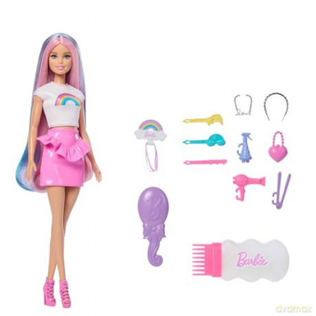 Mattel Barbie Rainbow Sparkle Hair Doll JJP07