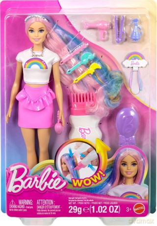 Mattel Barbie Rainbow Sparkle Hair Doll JJP07