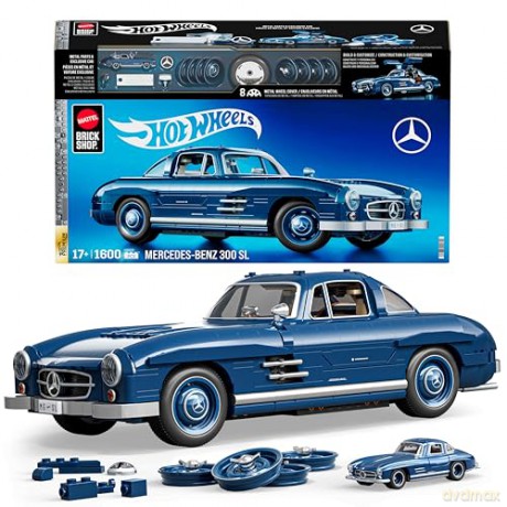 Mattel Brick Shop Hot Wheels Premium Series MercedezBenz 300 SL HWW25