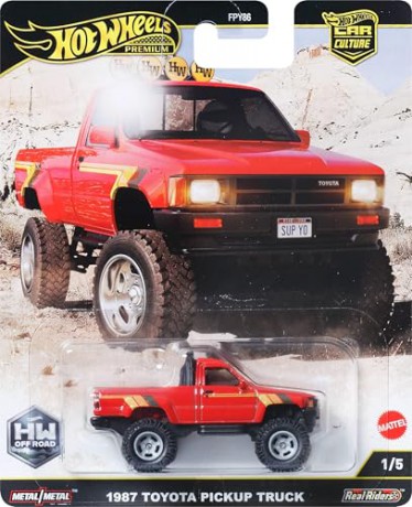 Mattel Hot Wheels Premium Car Culture 87 Toyota Pickup Truck JBK73