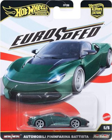 Mattel Hot Wheels Premium Car Culture Euro Speed Automobili Pininfarina Battista Vehicle JBK77