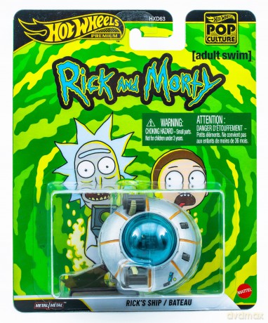 Mattel Hot Wheels Premium Cars Pop Culture Rick and Morty Ricks Ship Vehicle JHW95