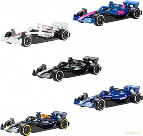 Mattel Hot Wheels Racing Vehicles F1 2025 Teams Set of 5 JLN11