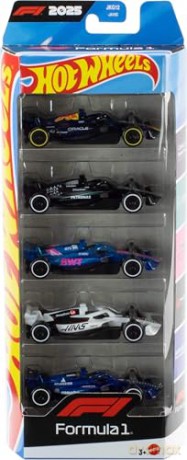 Mattel Hot Wheels Racing Vehicles F1 2025 Teams Set of 5 JLN11