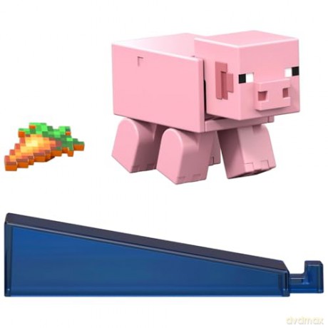 Mattel Minecraft Redstone Charged Pig 8cm Figure JJR96