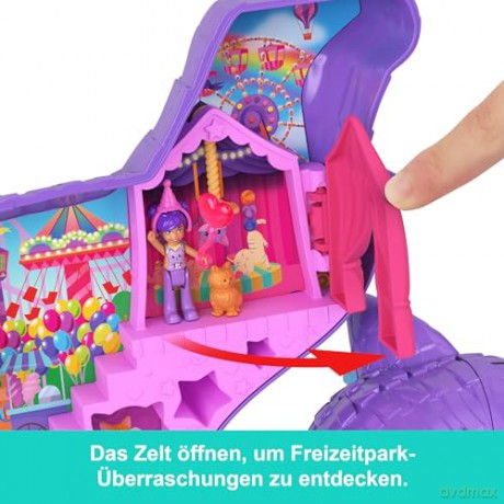 Mattel Polly Pocket Mini Doll Celebration Kitty Playset JFT90